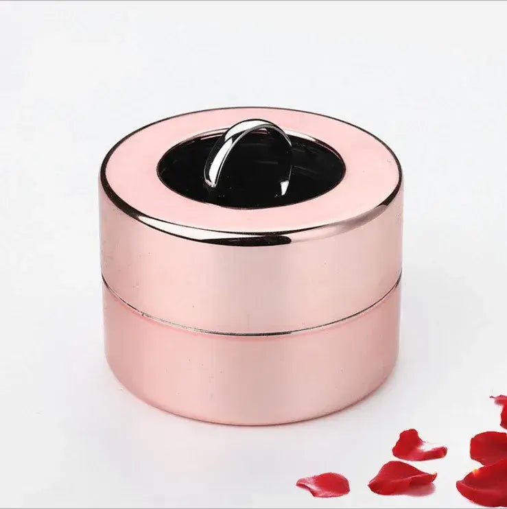 Caja Giratoria de Lujo para Anillos | Estuche Elegante de Presentación de Joyería Pink Lumiere Jewelrys