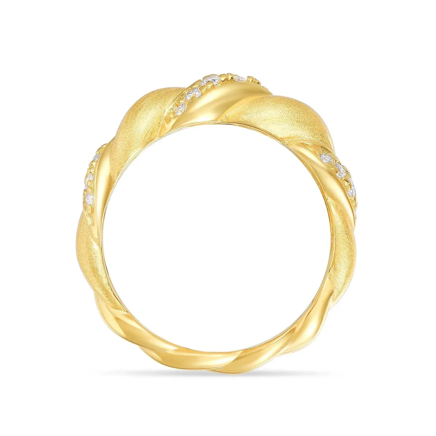 Anillo Moissanita con Certificado GRA | Plata 925 Baño Oro 18K | Minimalismo de Lujo Lumiere Jewelrys