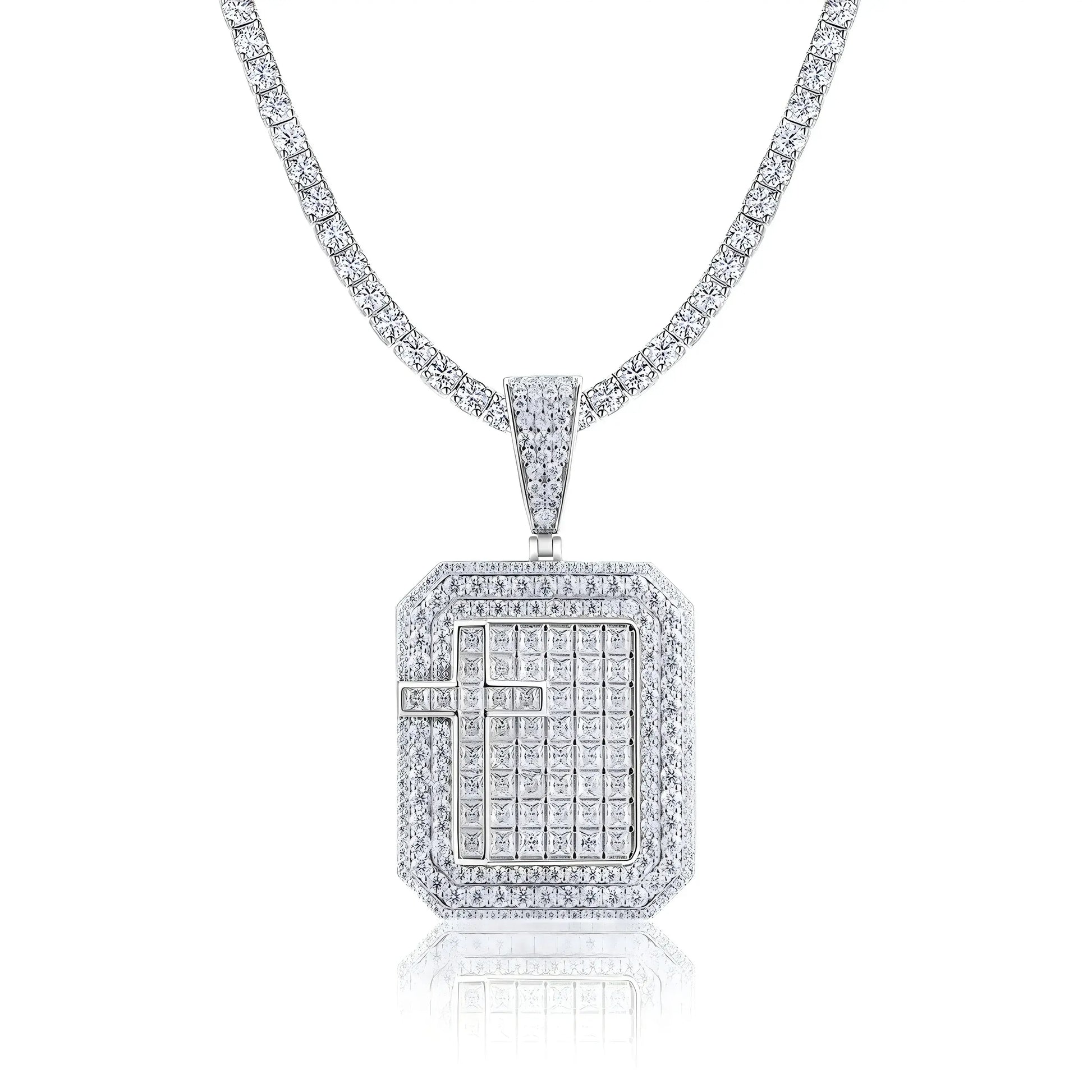 Colgante Moissanita con Certificado GRA | Plata 925 Baño Platino | Sin Cadena Lumiere Jewelrys