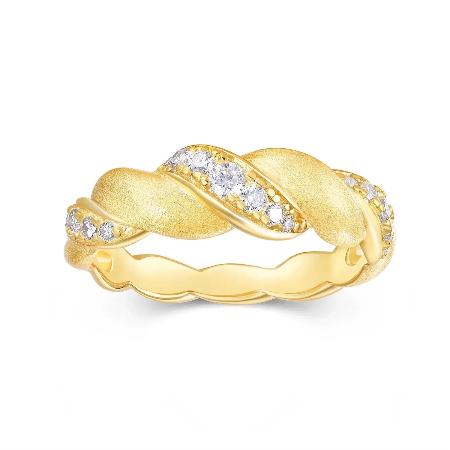 Anillo Moissanita con Certificado GRA | Plata 925 Baño Oro 18K | Minimalismo de Lujo Lumiere Jewelrys