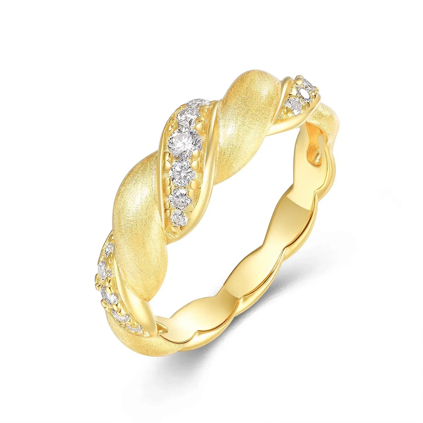 Anillo Moissanita con Certificado GRA | Plata 925 Baño Oro 18K | Minimalismo de Lujo 9 Lumiere Jewelrys